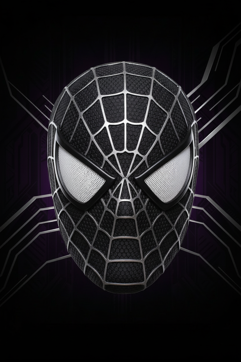 Tobey Spider-Man Black Mask Banner