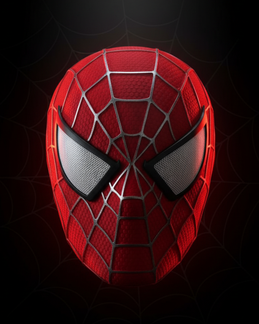 Tobey - Spiderman mask -Red – PrintZee